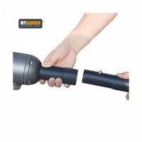 Umbrela de protectie solara pentru gradina, diametru de 2.7 m, gri, Vivo, PU27